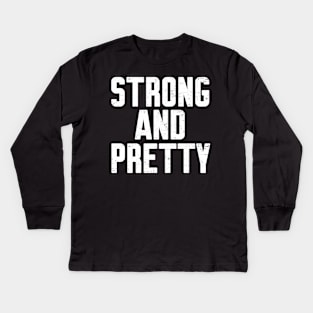 Strong and pretty-Christmas 2023 Kids Long Sleeve T-Shirt